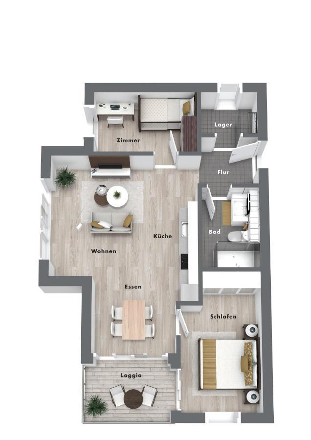Primera Apartments Singen Eksteriør billede